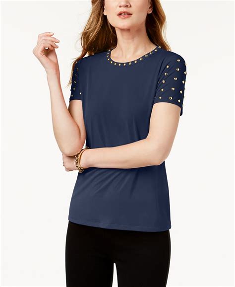 michael kors petite tops at macy's|macy's michael kors.